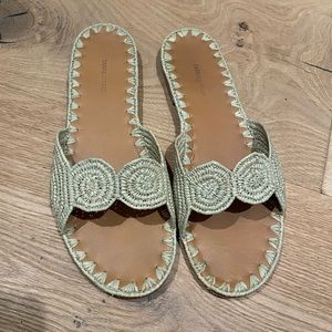 Carrie Forbes raffia sandals 39